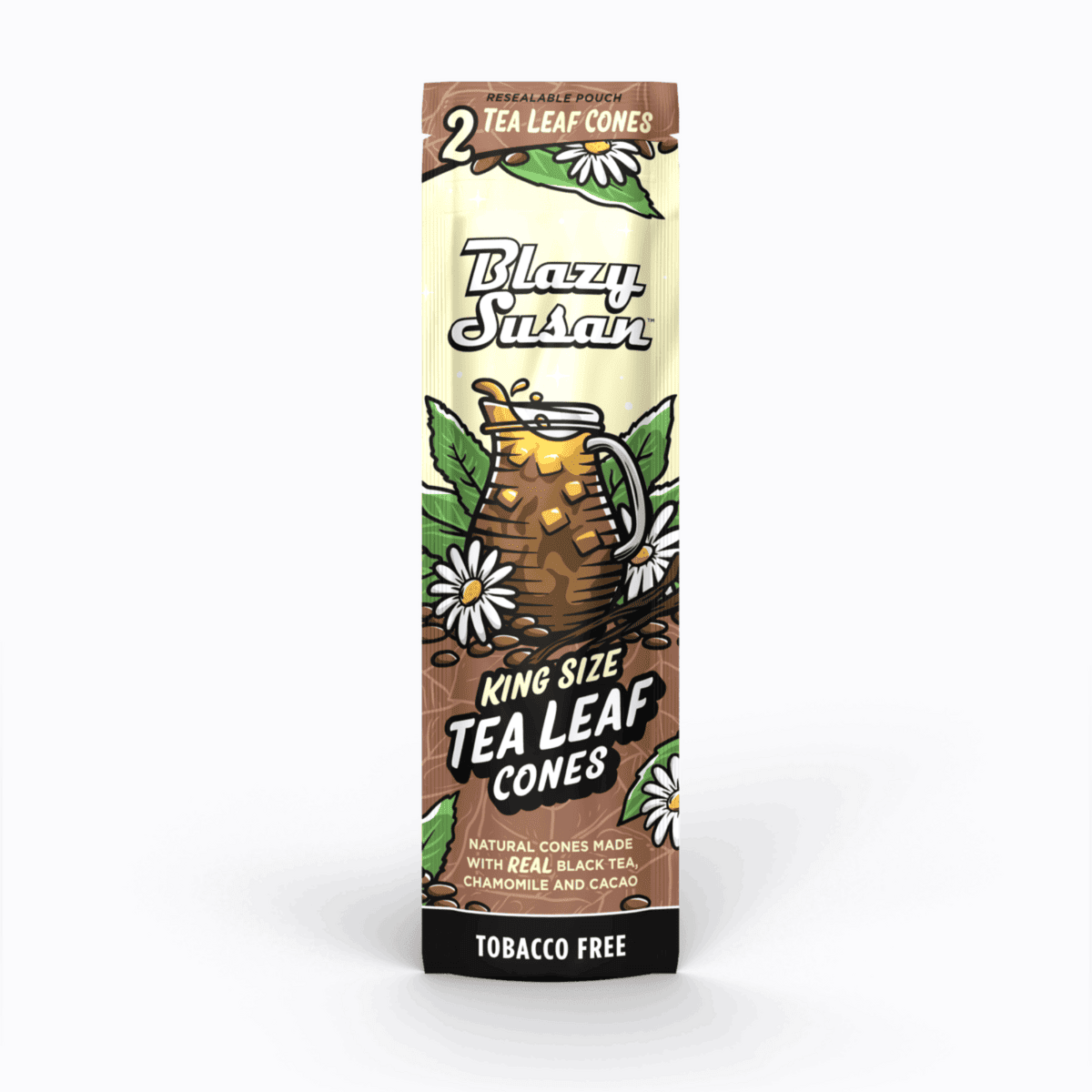 Blazy Susan Tea Leaf Cones | Single Pack — King Size · 109 mm · 2 cones / pack
